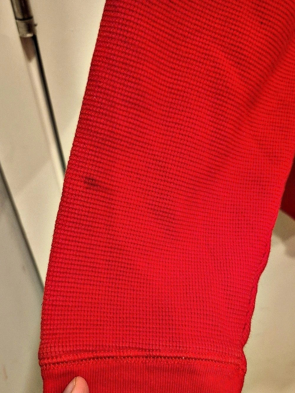 Polo Ralph Lauren Thermal-Knit Sleep Shirt Red Cotton Large - Picture 5 of 5